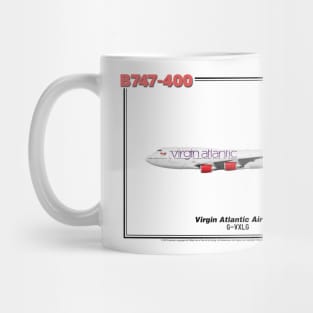 Boeing B747-400 - Virgin Atlantic Airways (Art Print) Mug